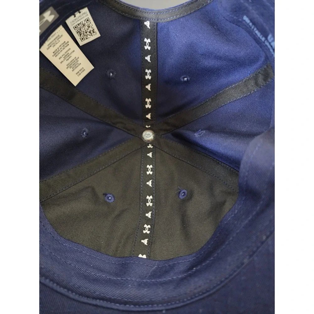 Under Armour‎  Project Rock Unisex Youth Cap Navy Blue Green Adjustable 1369814